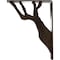 Ekena Millwork Damon Wrought Iron Bracket, (Triple center brace), Antiqued Pale Gold 2"W x 7 1/2"D x 10"H BKTM02X07X10TDAAPG - alternate 2